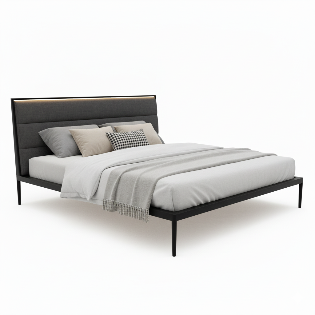 Minimalist Metel Bed 